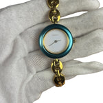 Gucci Vintage Gold Plated Interchangeable Bezel Watch