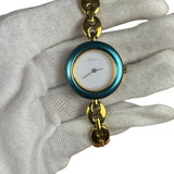 Gucci Vintage Gold Plated Interchangeable Bezel Watch