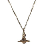 Vivienne Westwood Oval Crystal Stone Medallion Pendant Necklace