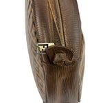 Fendi Vintage Brown PVC Leather Zucca Crossbody Bag