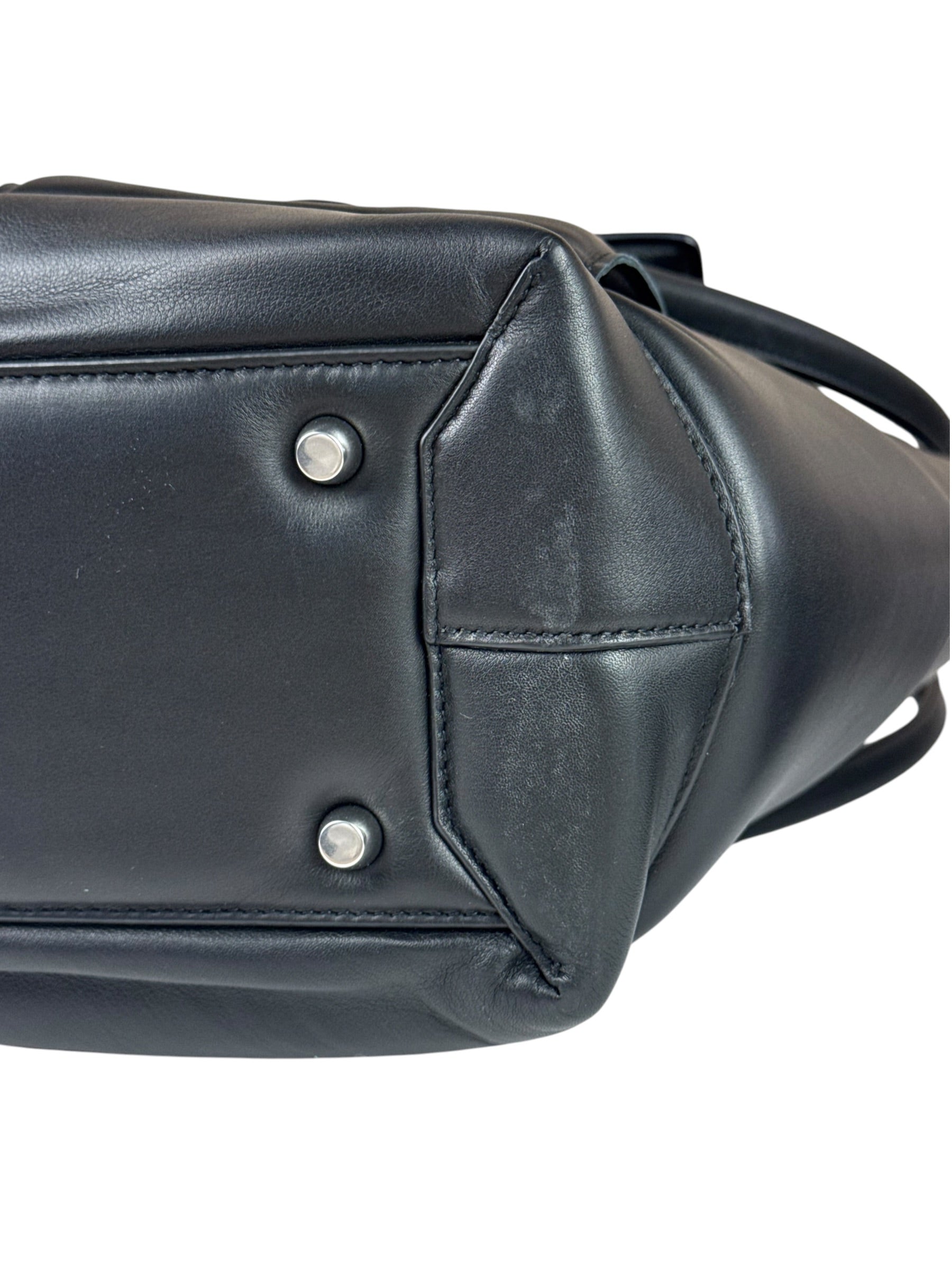 Bottega Veneta Black Nappa Leather Maxi Intrecciato Padded Large Arco Shoulder Bag