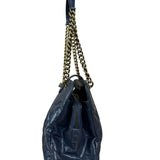 Chanel Blue Aged Quilted 2.55 Leather Chain Tote 2011