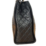 Chanel Black Patent Leather Quilted Lipstick Tote 2011