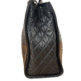 Chanel Black Patent Leather Quilted Lipstick Tote 2011