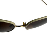 Oliver Peoples Gold-Tone Aviator Sunglasses