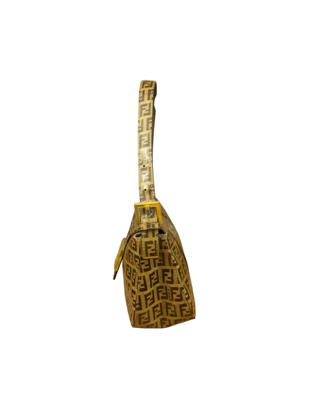Fendi Brown PVC Leather Baguette