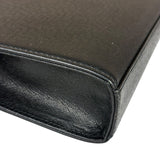 Burberry Black Leather Zip Clutch Pouch