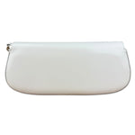 Gucci White Leather Bamboo Night Small Clutch/Pochette