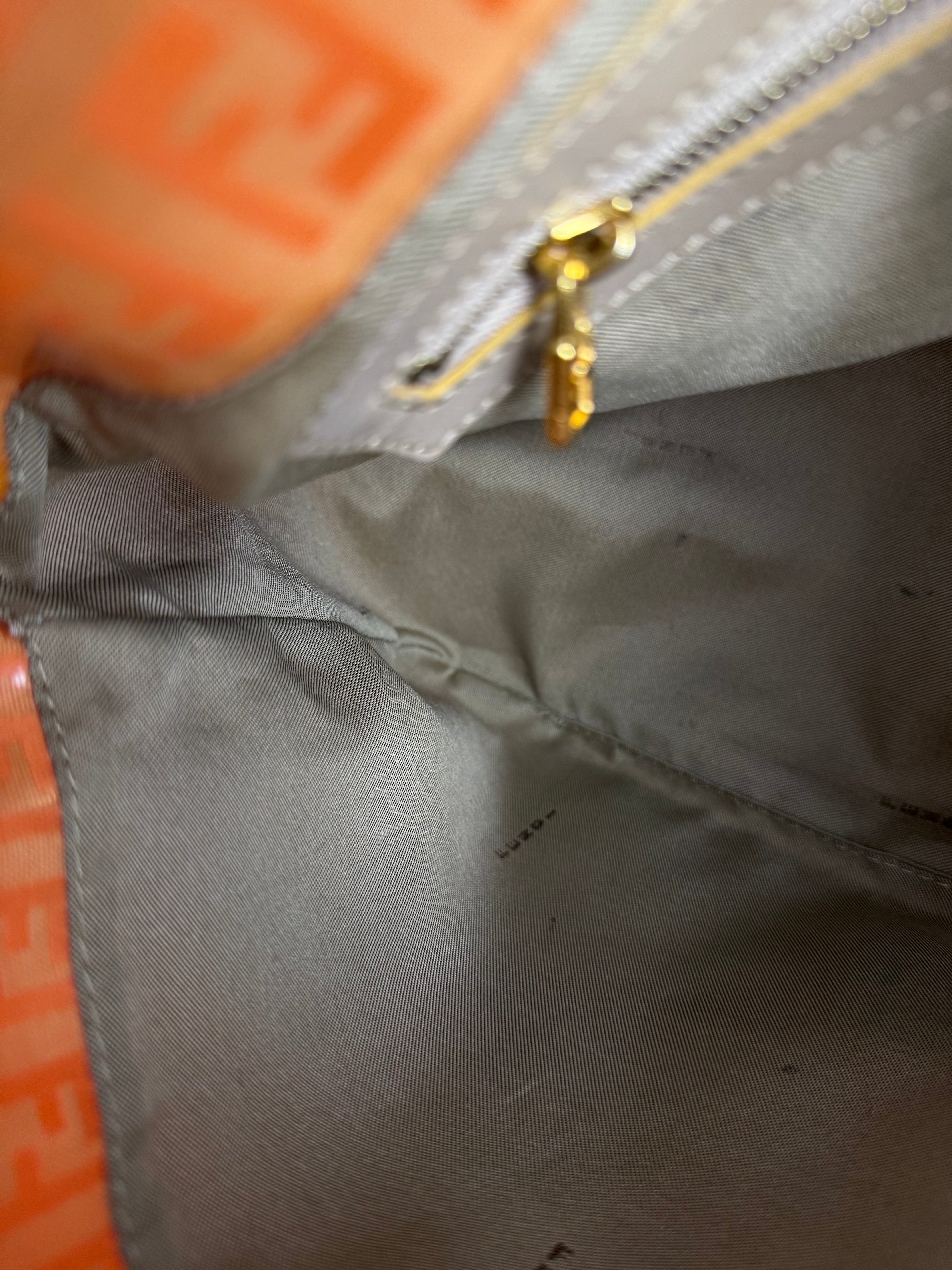 Fendi PVC FF Mamma Baguette Orange