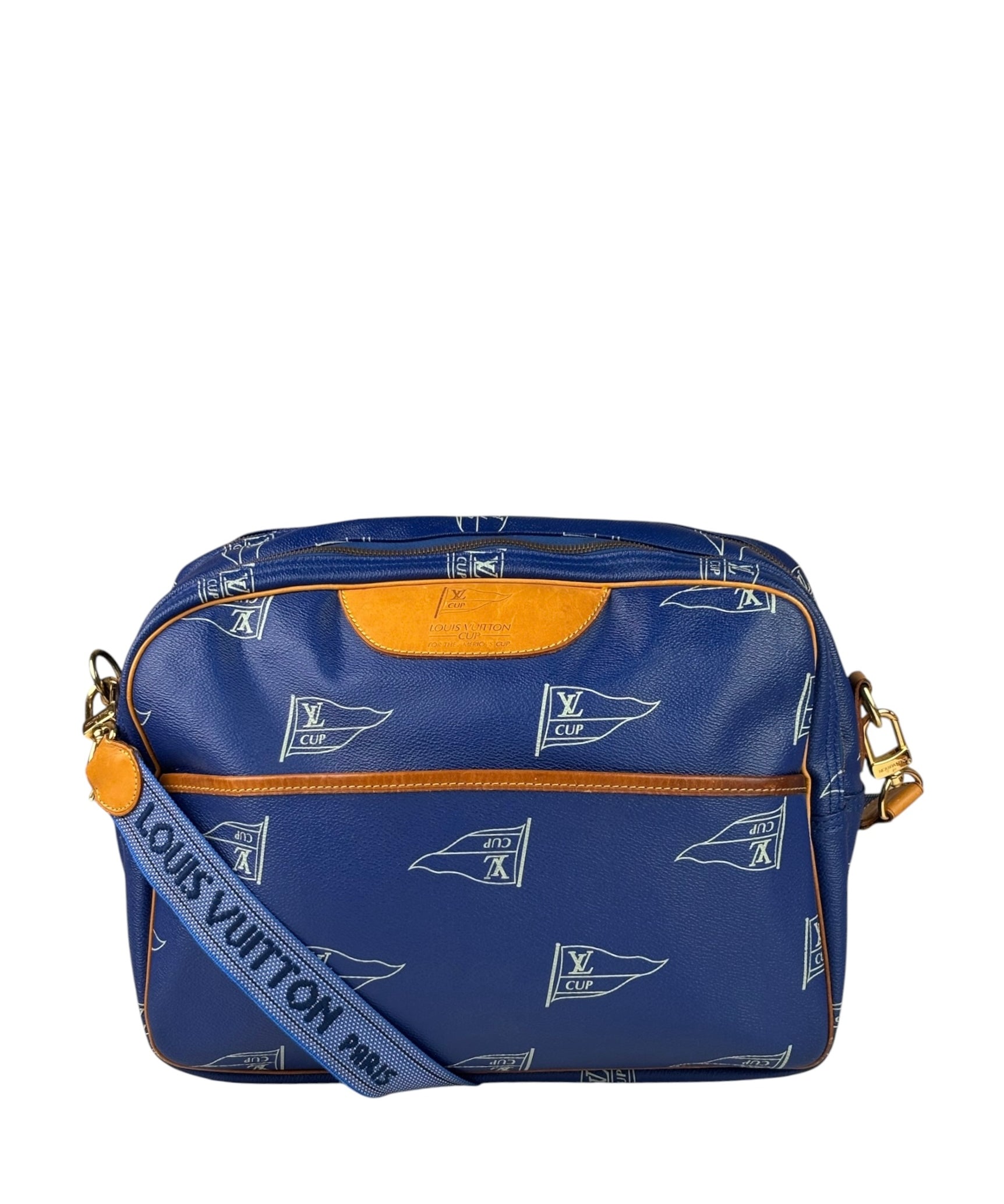 Louis Vuitton Vintage Blue LV Cup Sac Cowes Messenger