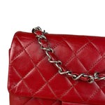 Chanel Red Quilted Leather Classic Mini Flap Bag 2012