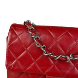 Chanel Red Quilted Leather Classic Mini Flap Bag 2012