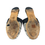 Givenchy Bedford Python-Embossed Leather Flat Mules