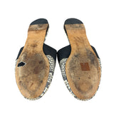 Givenchy Bedford Python-Embossed Leather Flat Mules