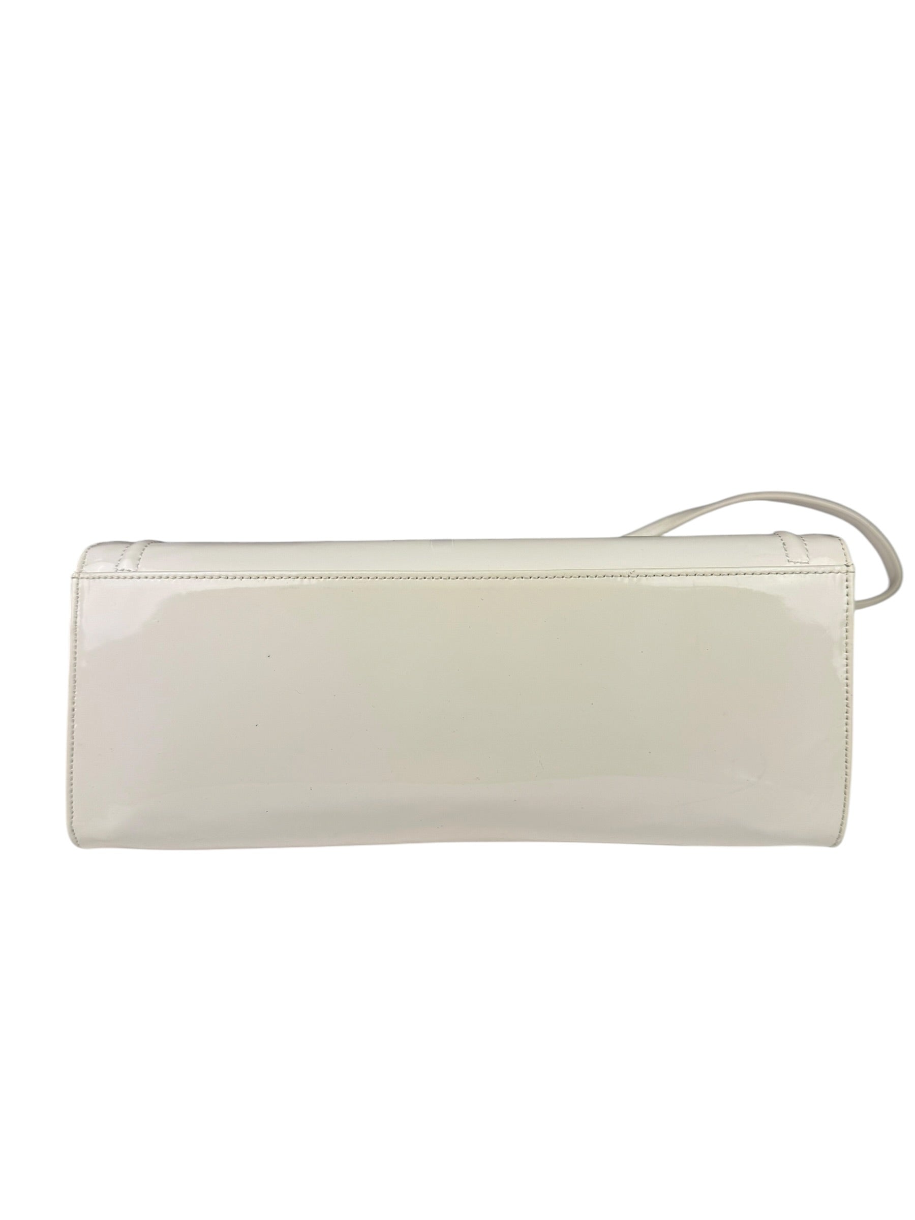 Jean Paul Gautier White Patent Leather Clutch Wallet
