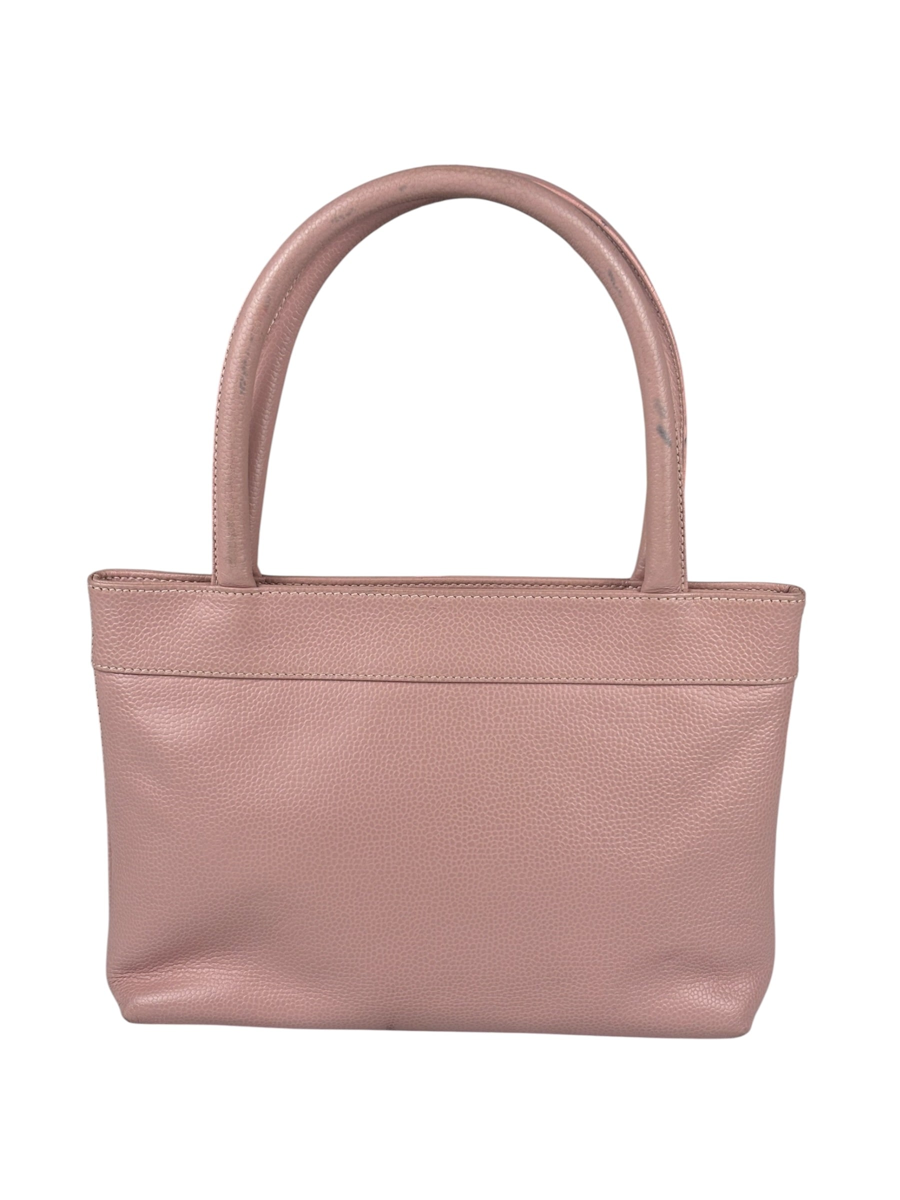 Chanel CC Pink Caviar Leather Mini Tote Bag 2004