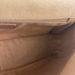 Chanel 2012 Diamond Chain Beige Single Flap