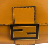 Fendi Brown Leather Mamma Foreever Flap Baguette