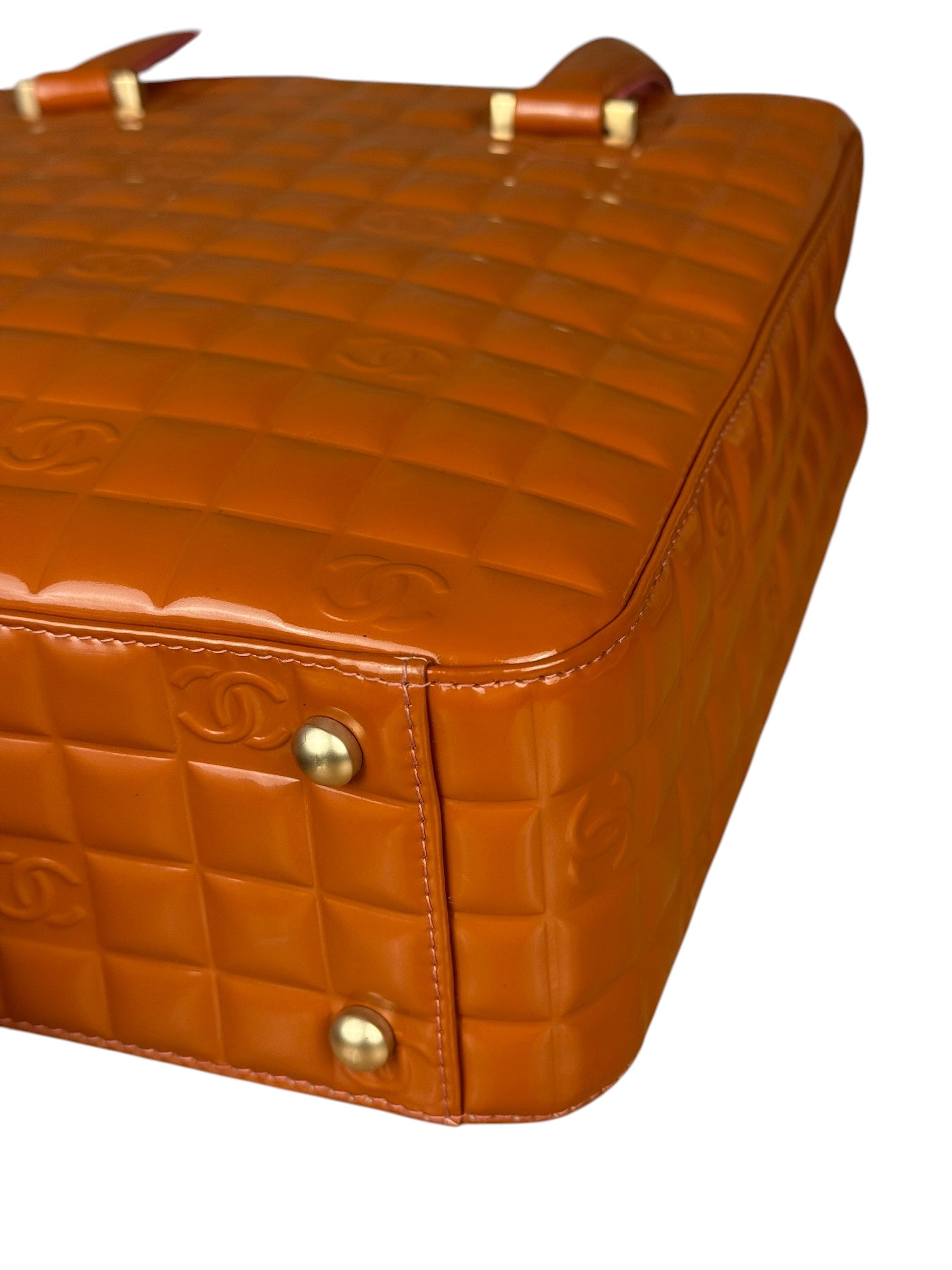 Chanel Chocolate Bar Patent Tote 2002