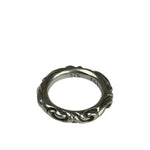 Chrome Hearts 925 Silver Scroll Bag Ring