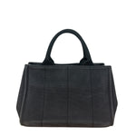 Prada Vintage Black Canvas Canapa Tote