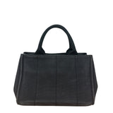 Prada Vintage Black Canvas Canapa Tote