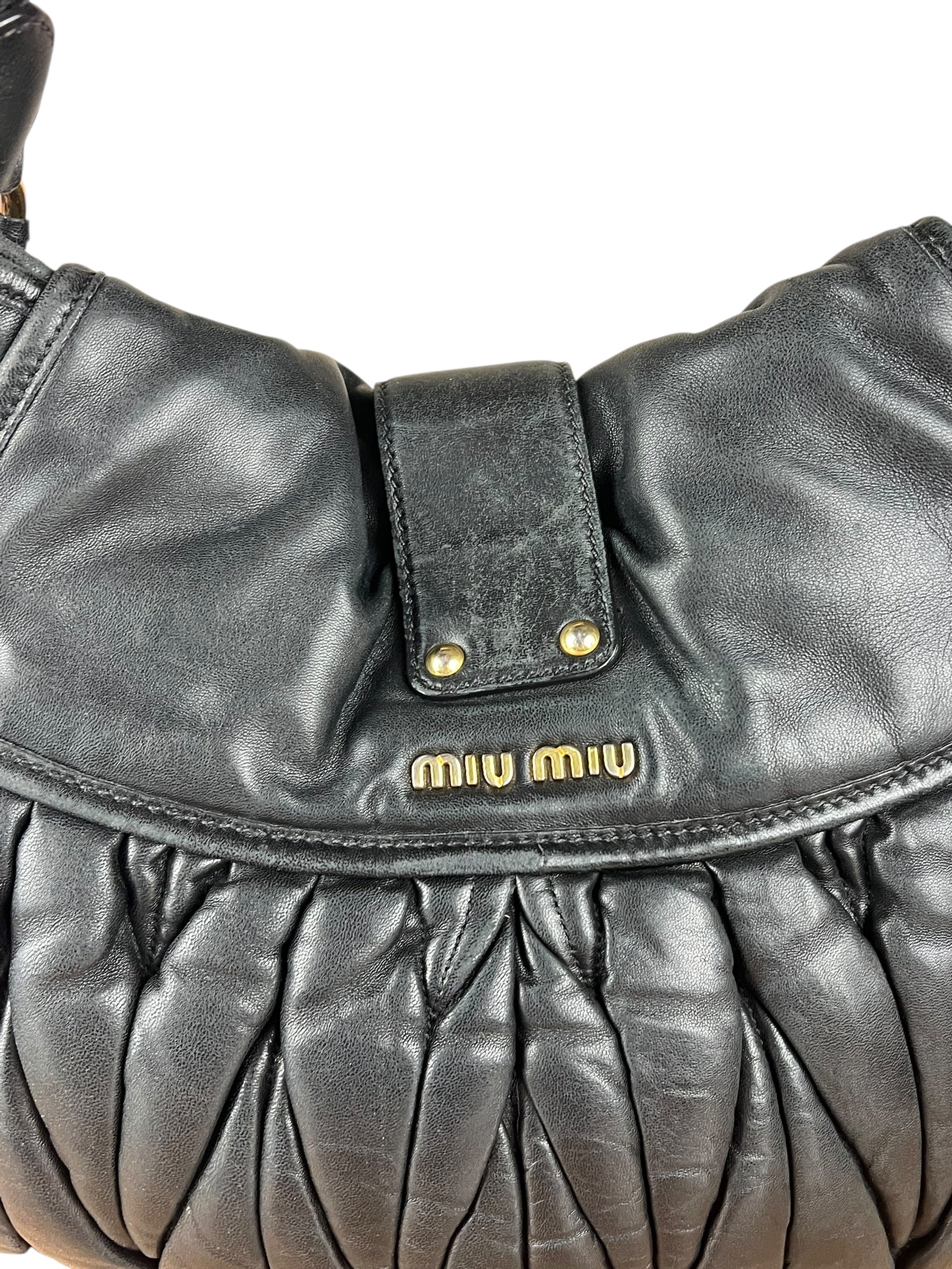 Miu Miu Vintage Calfskin Soho Shoulder Bag
