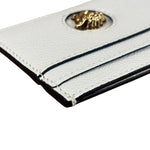 Versace White Leather Medusa Card Holder