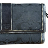 Coach Vintage Signature C Long Wallet Black