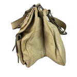 Christian Dior Beige Large Gaucho Double Saddle Shoulder Bag