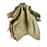 Christian Dior Beige Large Gaucho Double Saddle Shoulder Bag