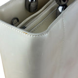 Christain Dior Leather Chrome Beaded Malice Tote Bag