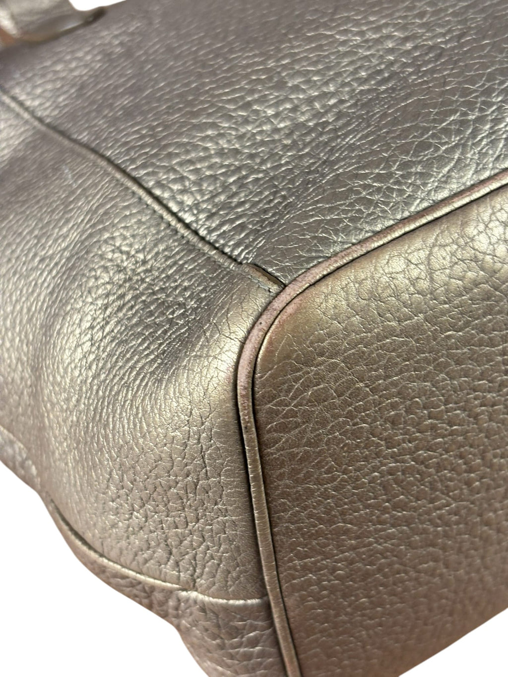 Loewe Anagram Metallic Leather Tote
