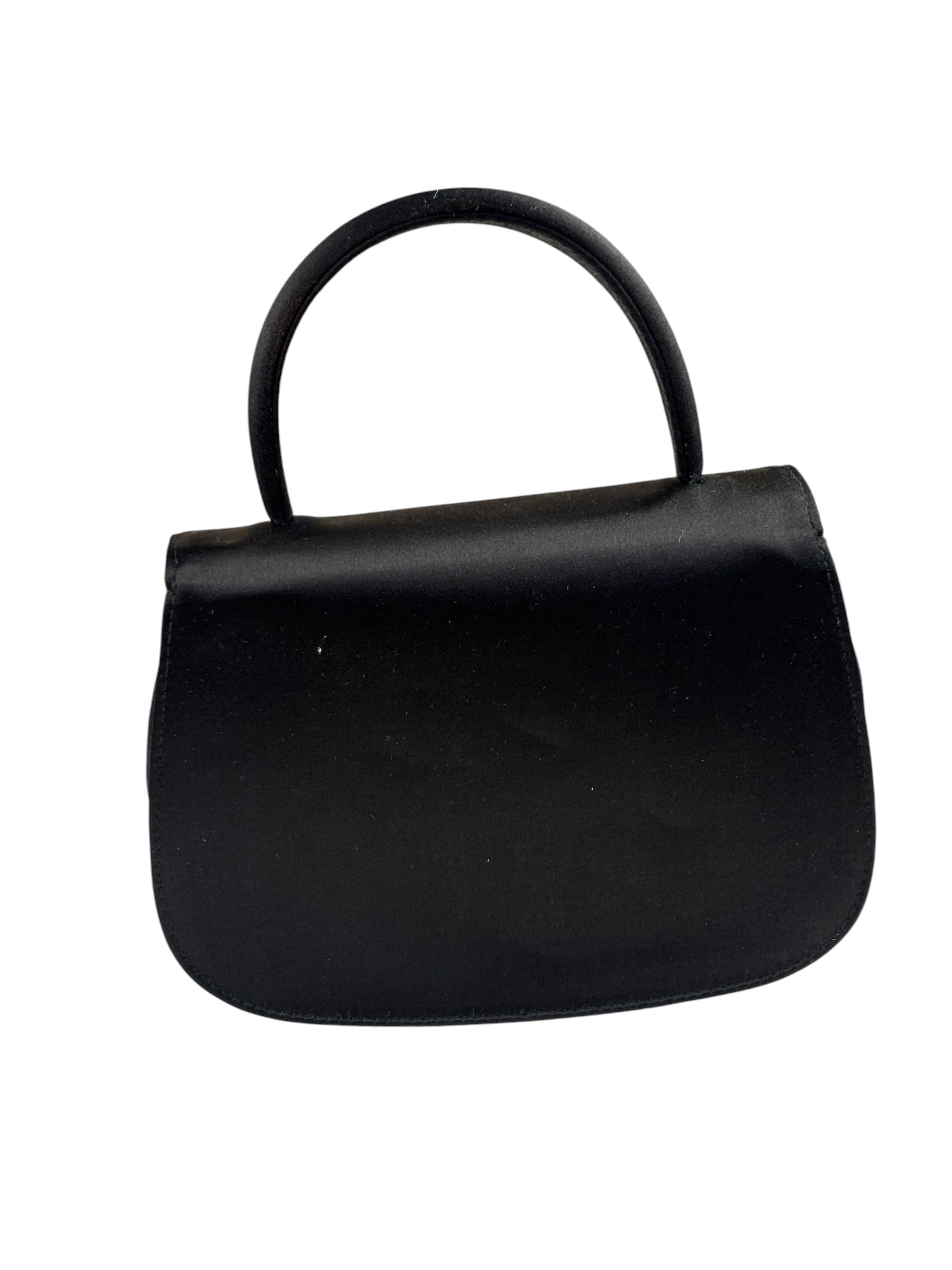 Gucci Vintage Satin Horsebit Top Handle Bag