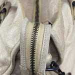 Balenciaga Vintage Almond Beige Leather Small City Two-Way Bag