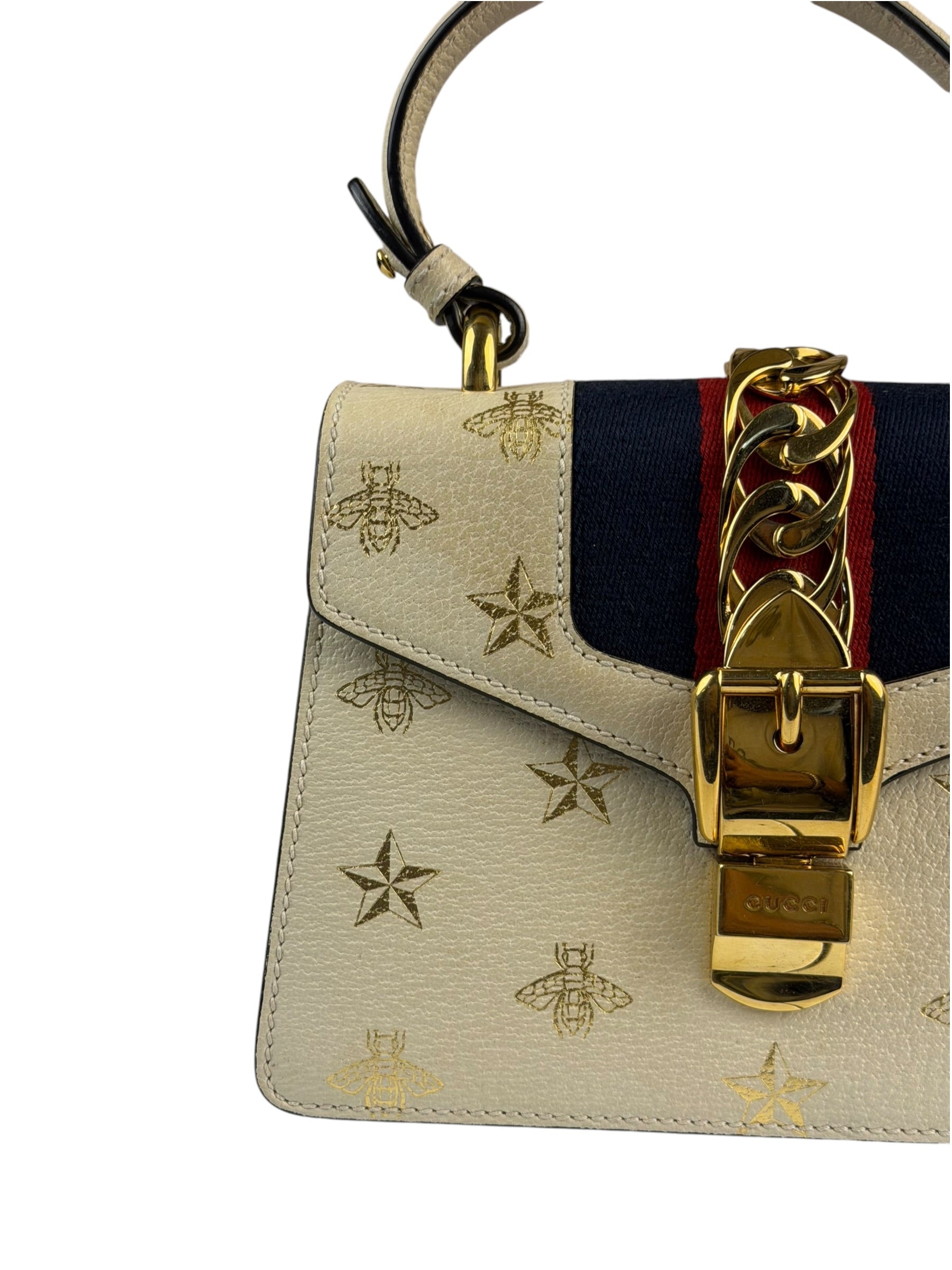 Gucci Sylvie Bee Star Mini 2-Way Bag