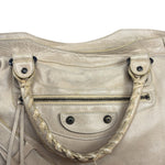 Balenciaga Vintage Almond Beige Leather Small City Two-Way Bag