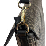 Valentino Black Leather Mario Spa Flap Bag