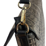 Valentino Black Leather Mario Spa Flap Bag