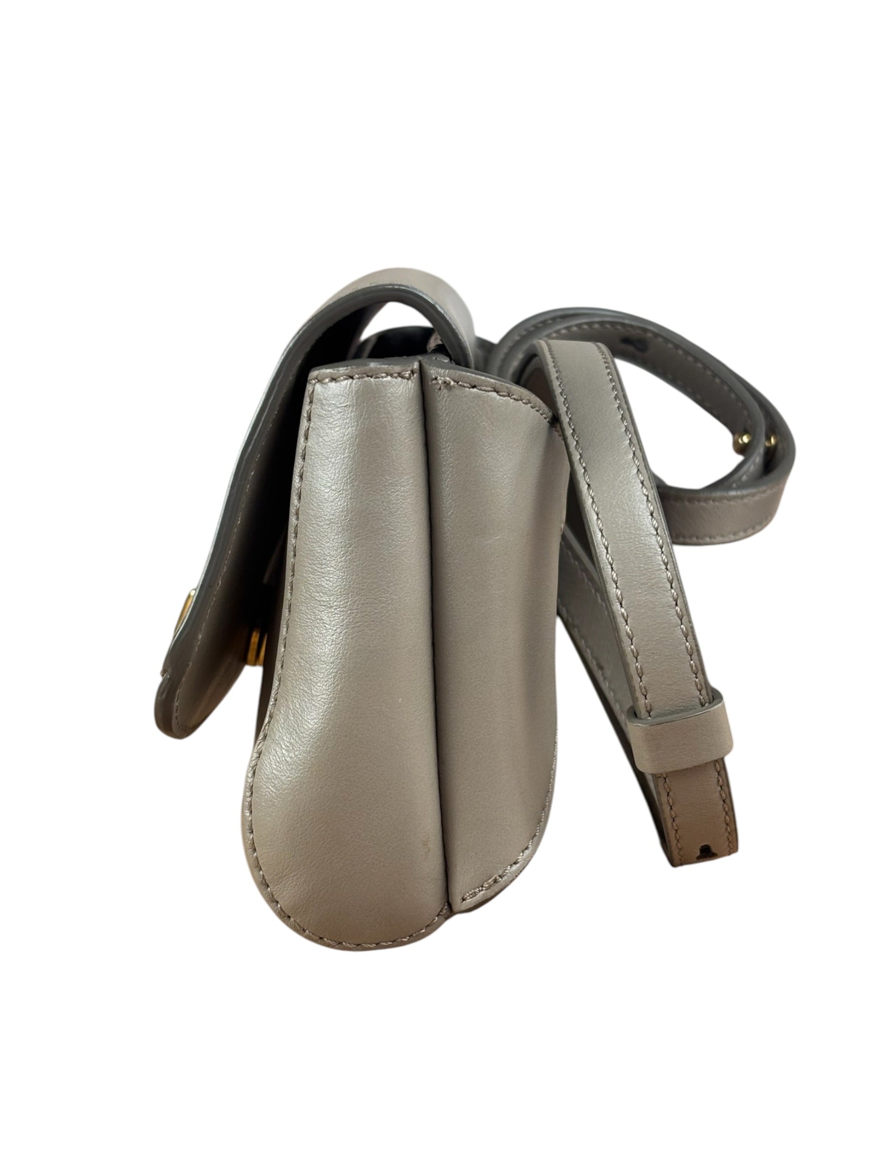 Chloe Beige Leather C Logo Waist Bag
