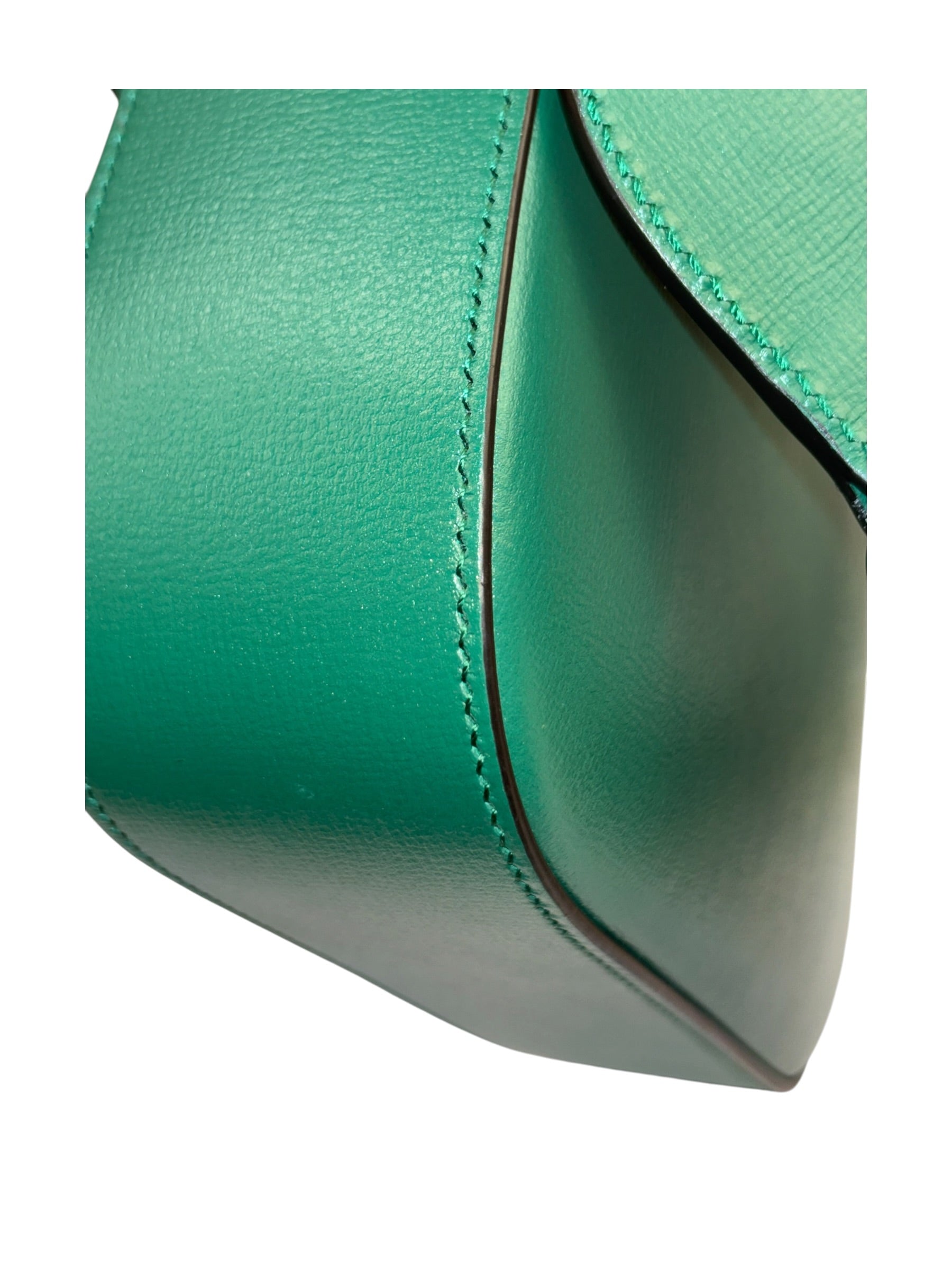 Gucci Green Leather Horsebit Shoulder Bag