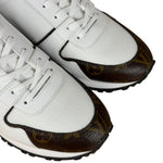 Louis Vuitton White/Brown Run Away Sneakers