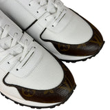 Louis Vuitton White/Brown Run Away Sneakers