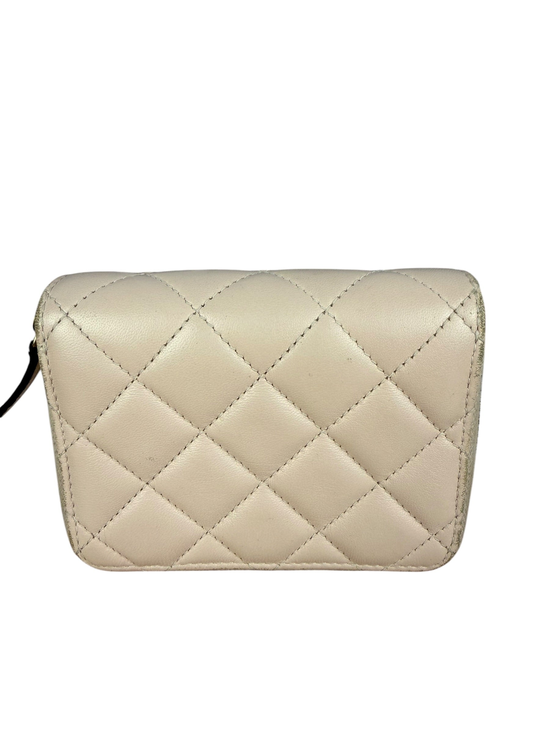 Versace Pink Leather Medusa Quilted Bifold Wallet