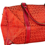 Fendi FF Vintage Boston Bag Red