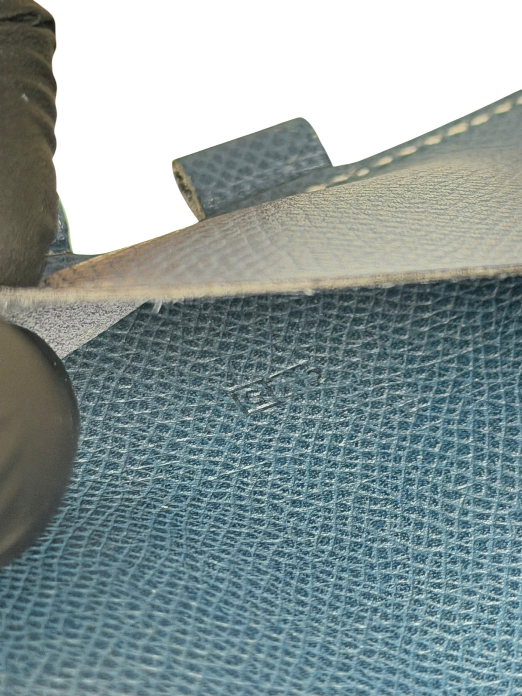 Hermes Blue Jean Leather Agenda Mini Cover