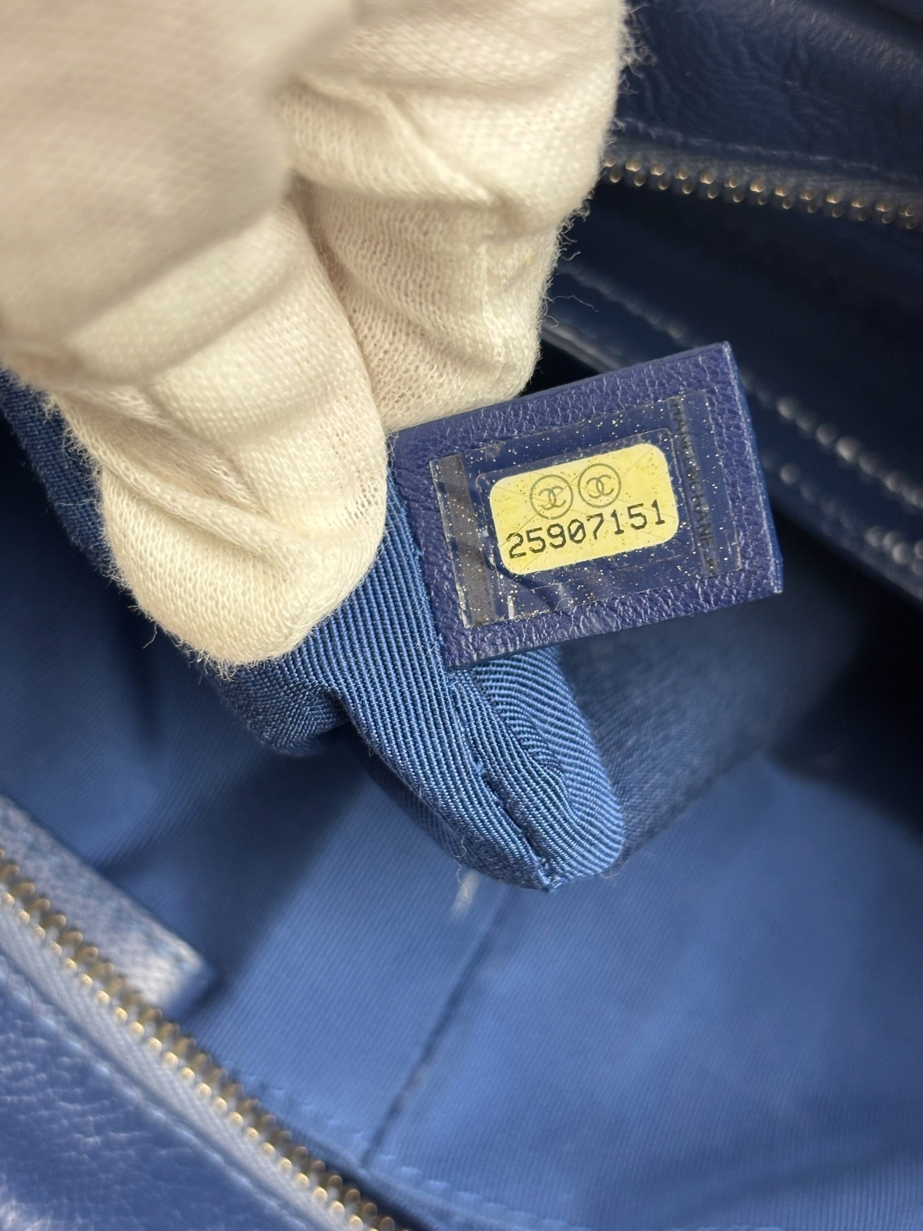 Chanel Navy Blue Leather Gabrielle Hobo Bag 2018