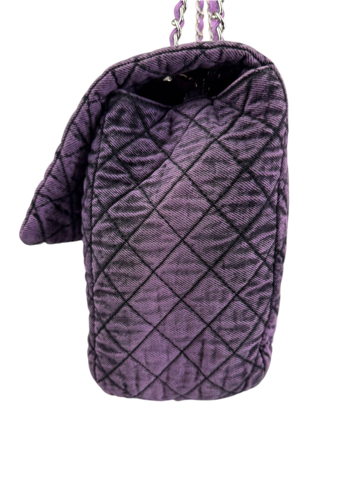 Chanel Purple Denimpressions XXL Flap Bag 2019