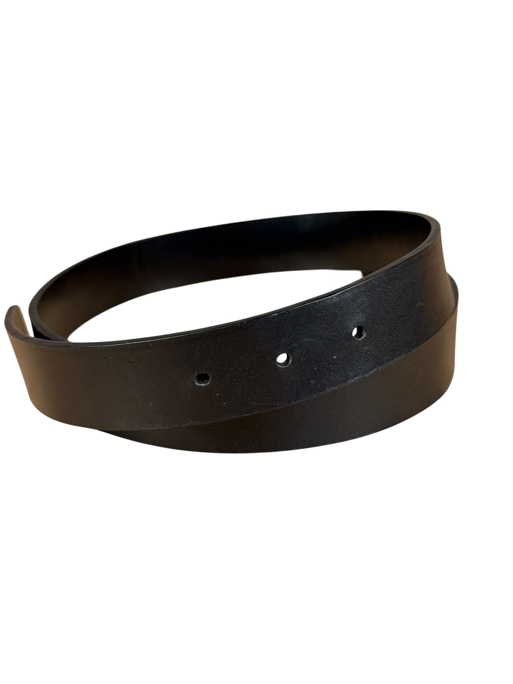 Gucci Black Leather G Buckle Belt