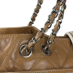 Chanel Camel Quilted Lambskin East-West Large Chain Tote 2008